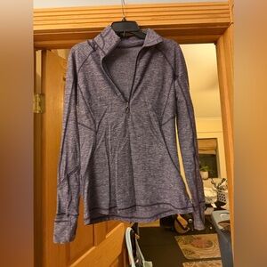 Lululemon Women's heathered Purple Quarter-Zip Top